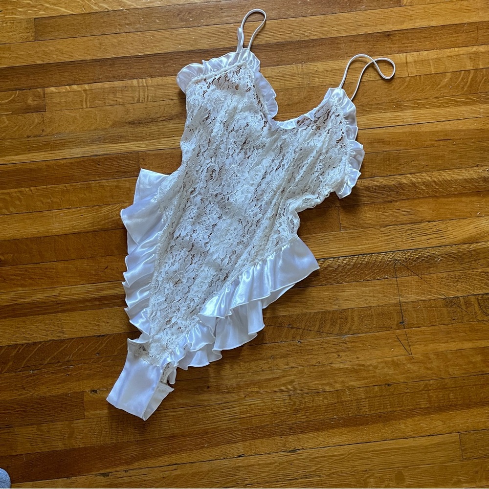 80’s lingerie teddy bodysuit